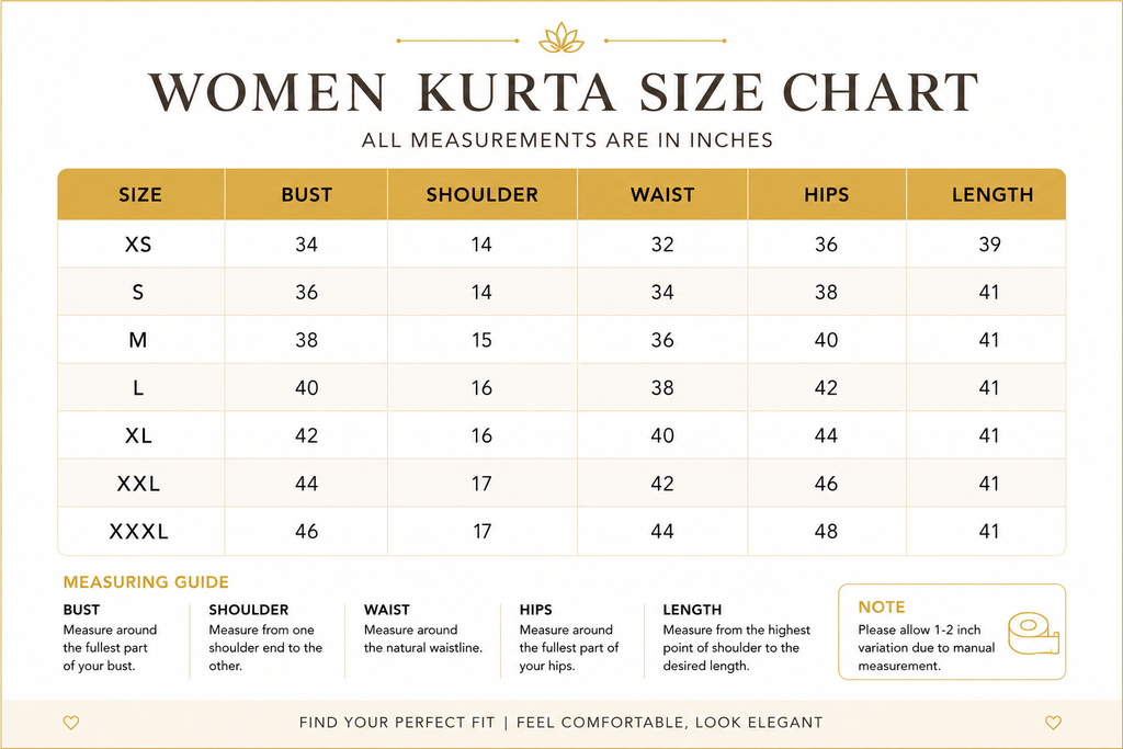 Mustard Yellow Embroidered Cotton Kurta for Women