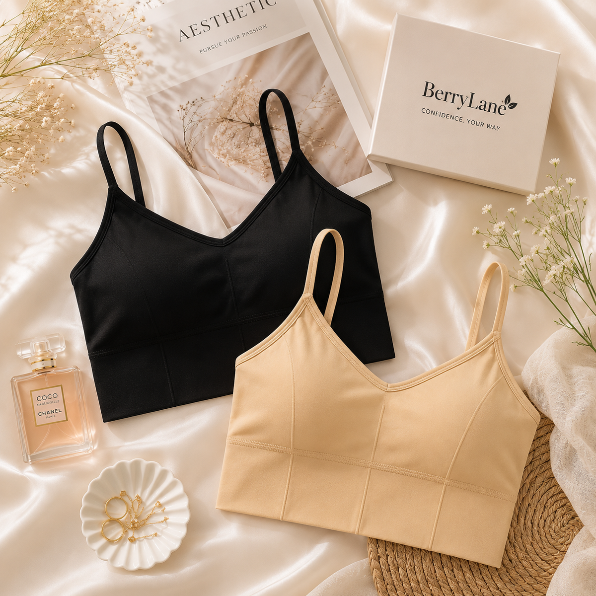 BerryLane Ultra-Soft Everyday Comfort Padded Bra (pack of 2)