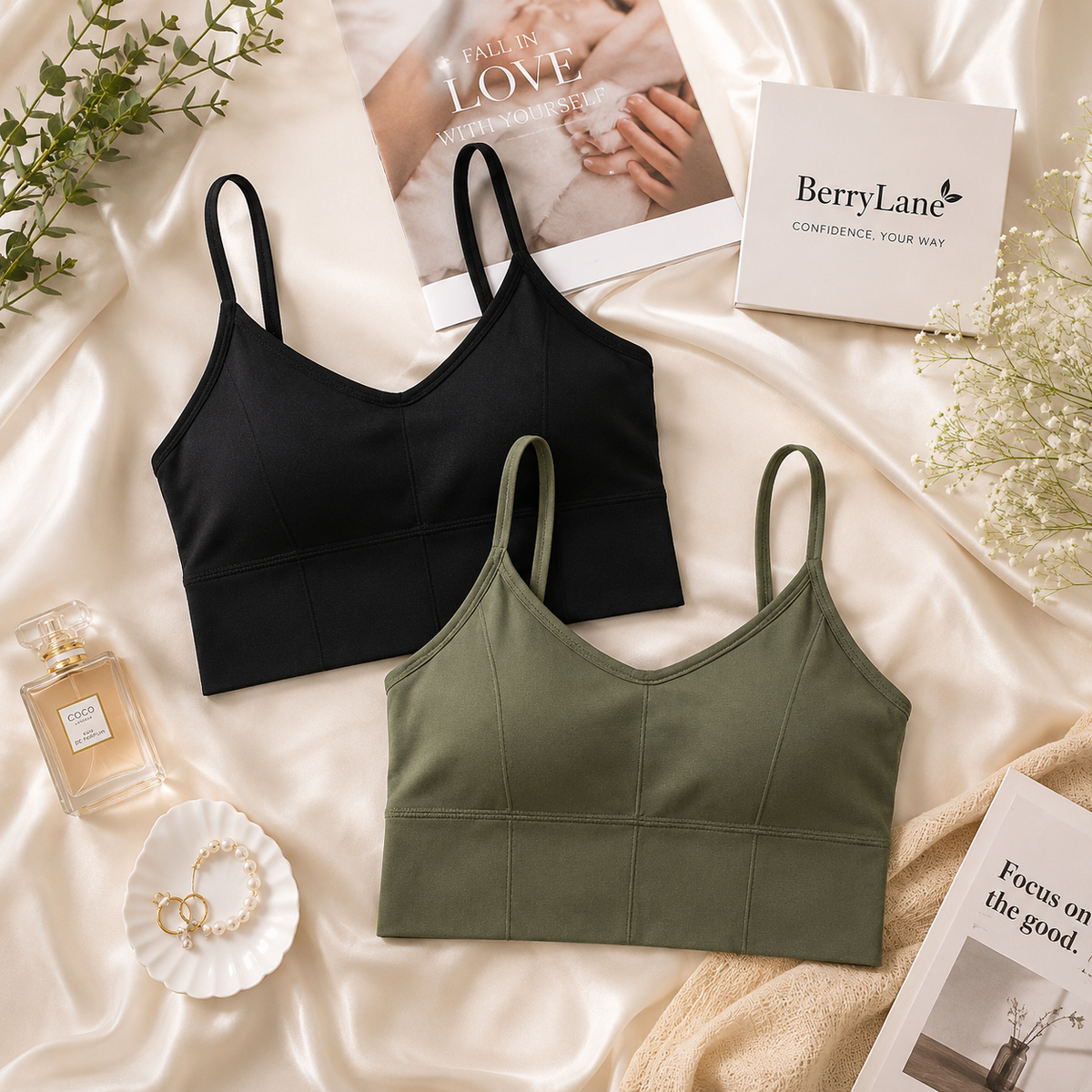 BerryLane Ultra-Soft Everyday Comfort Padded Bra (pack of 2)